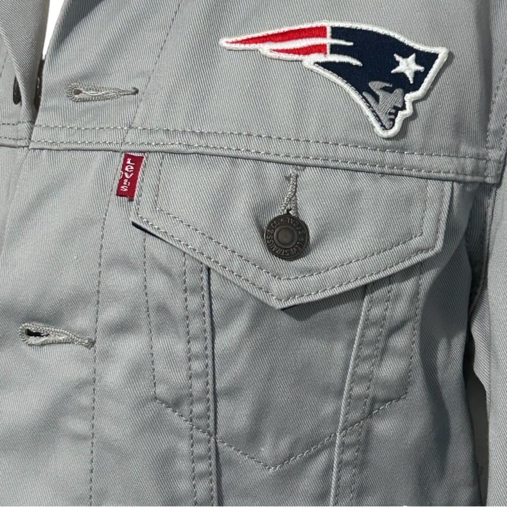 Men’s Levi’s Patriot Logo Denim Jacket Size Small - Picture 2 of 5
